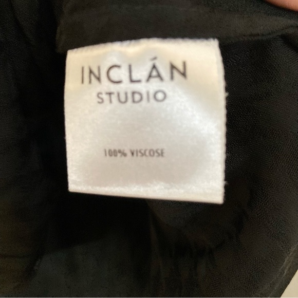 Inclan Studio Nico Top Women’s Size L Sleeveless Black Tie-front NWT Retail $192 - Picture 6 of 10